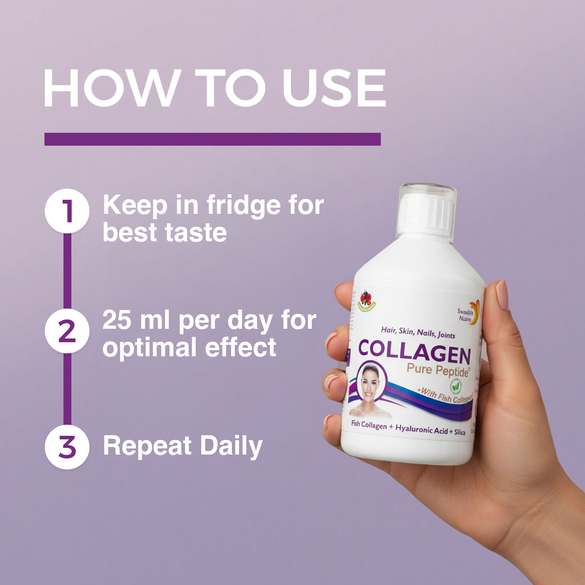 Swedish Nutra - Collagen Fish Pure Peptide Liquid 500ML