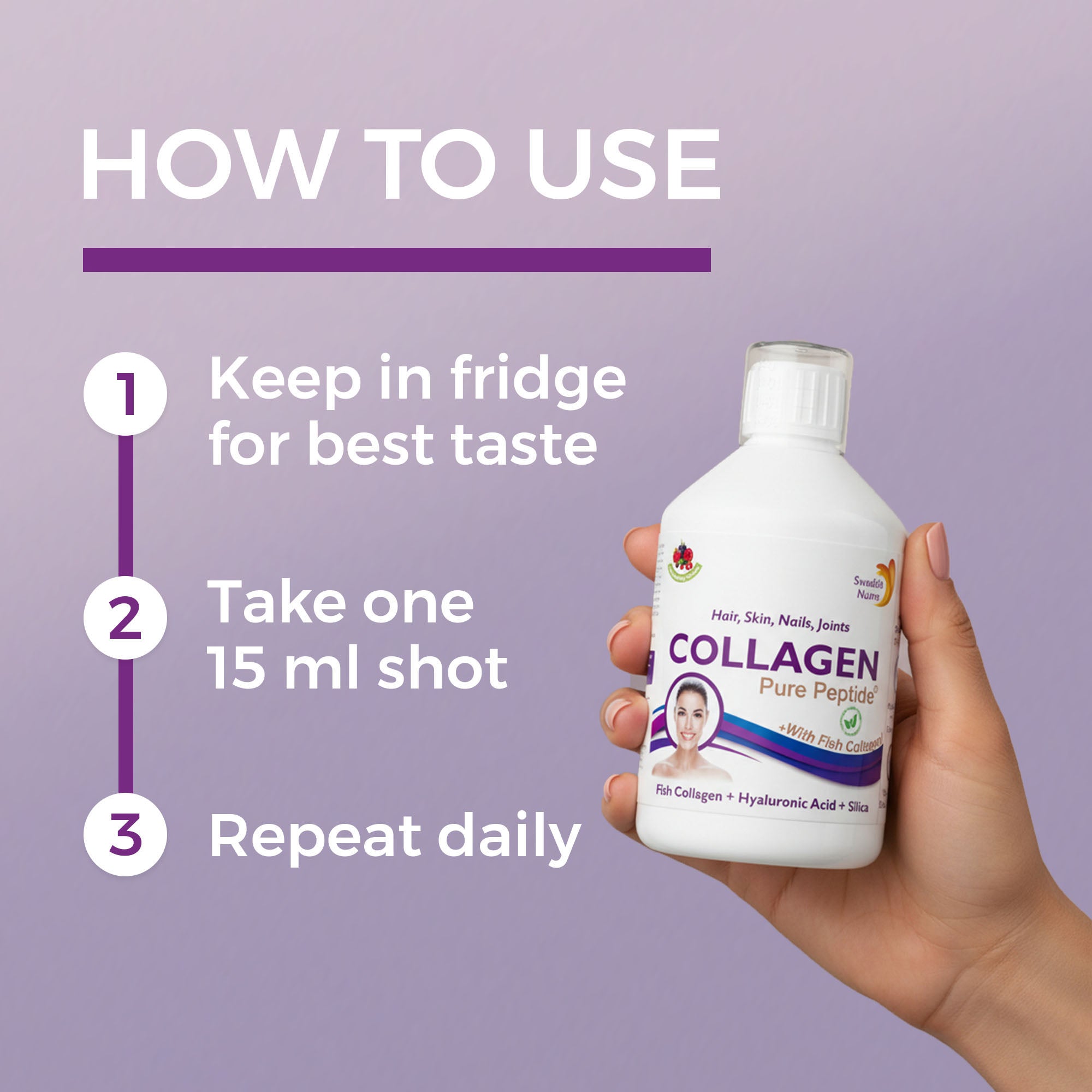 Swedish Nutra - Collagen Fish Pure Peptide Liquid 500ML