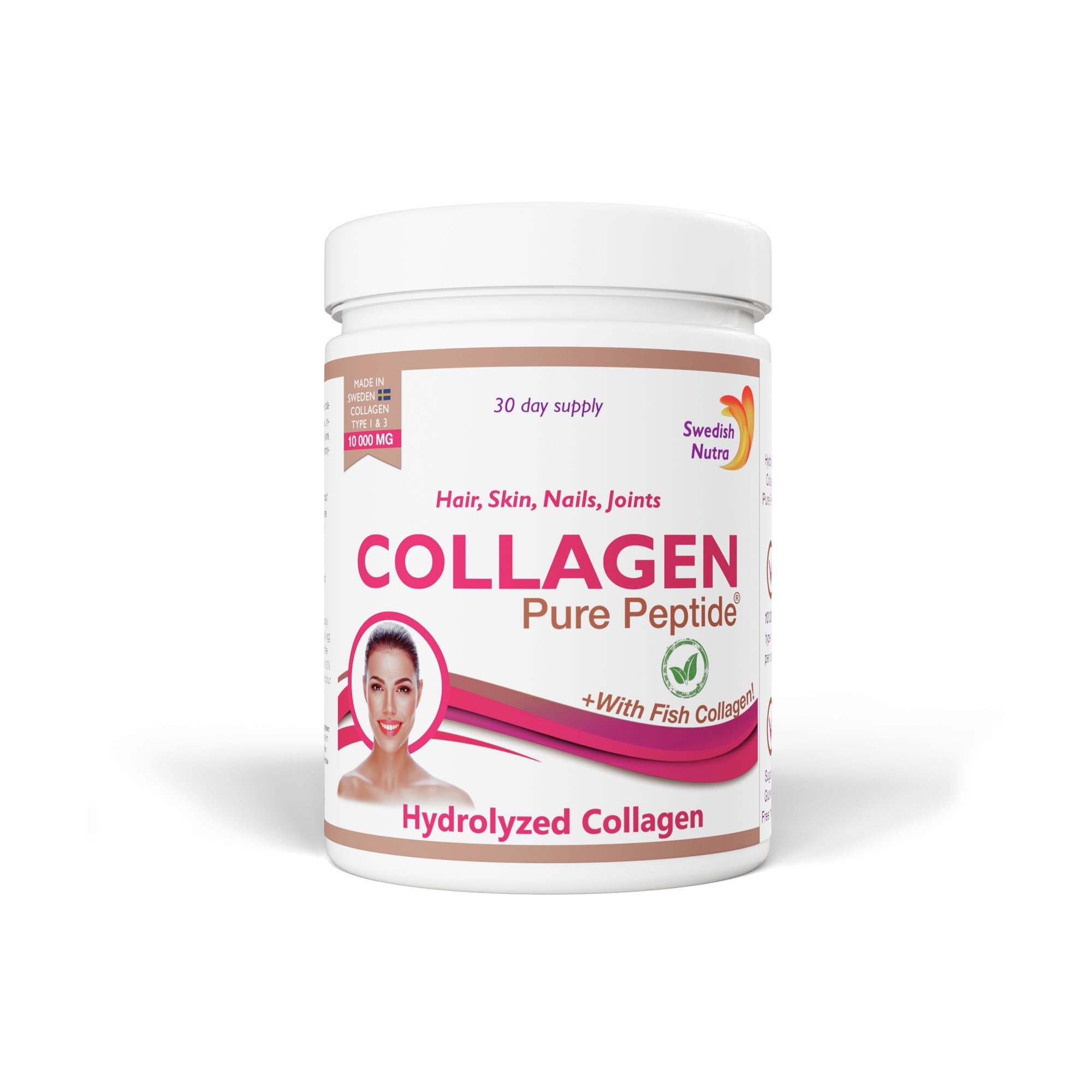 Swedish Nutra - Collagen Fish Pure Peptide Powder 300MG