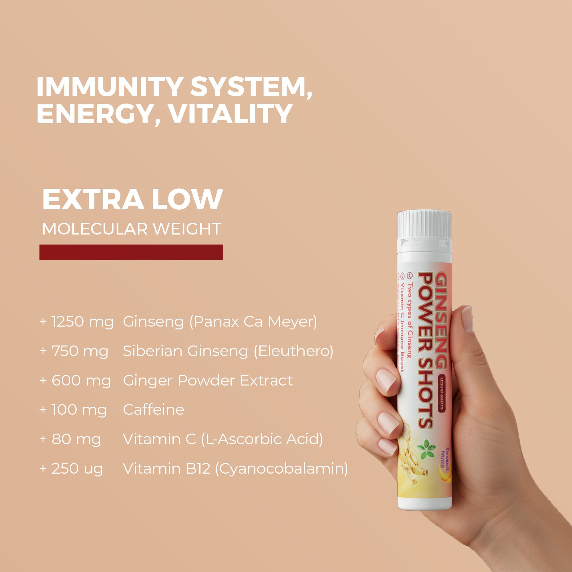 Swedish Nutra - Ginseng Power Shots