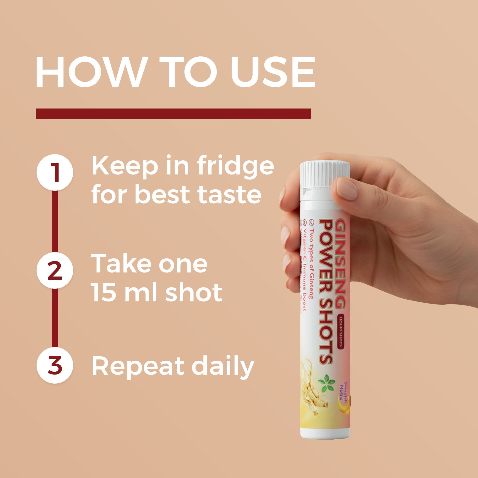 Swedish Nutra - Ginseng Power Shots