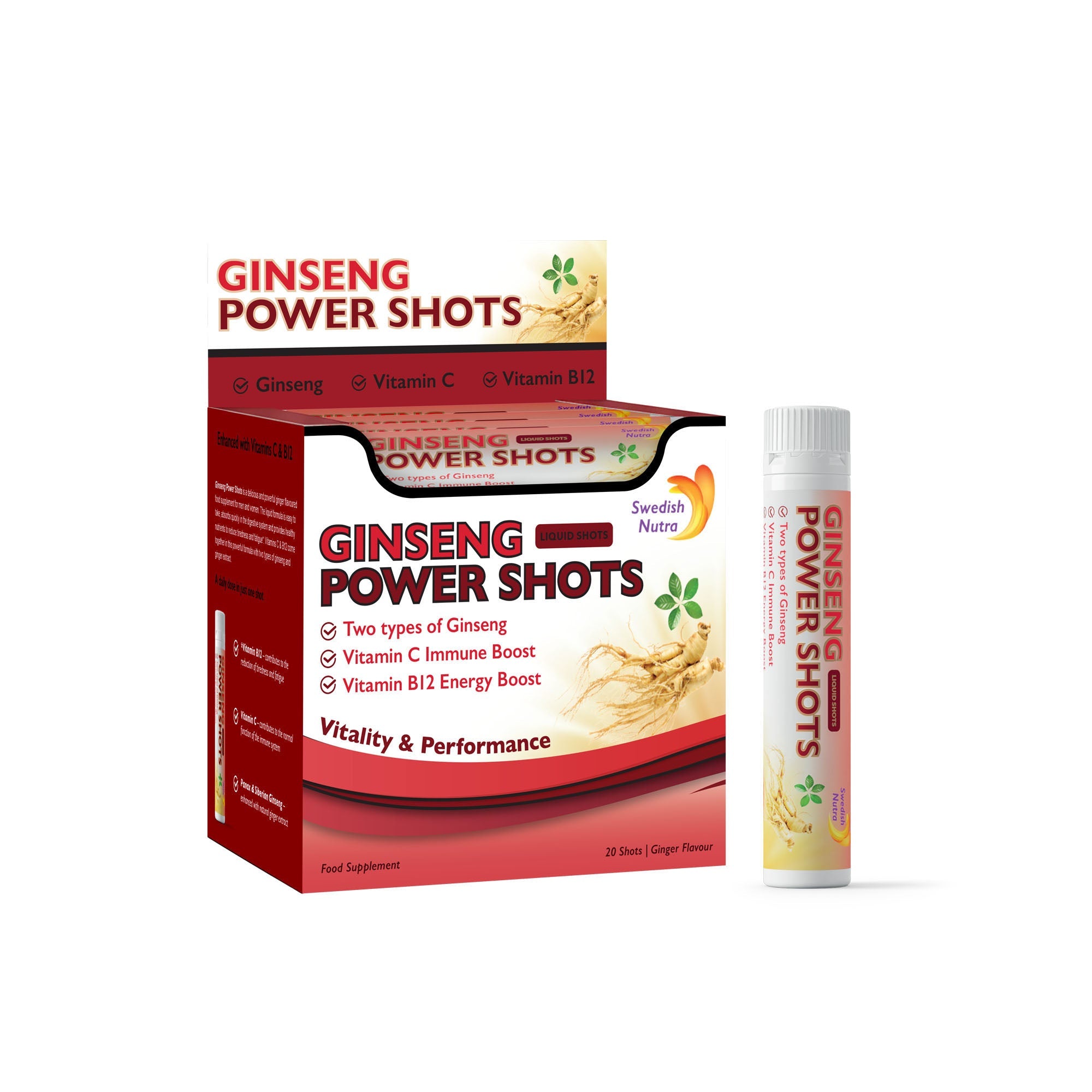 Swedish Nutra - Ginseng Power Shots