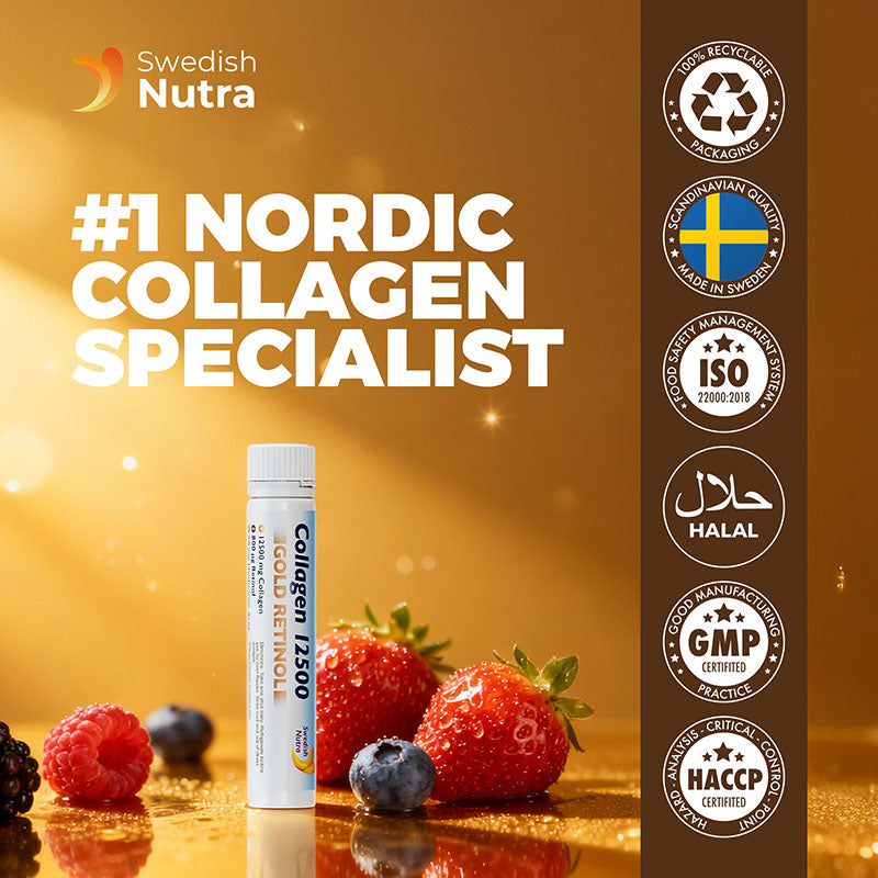 Swedish Nutra - Collagen Gold Retinol Shots