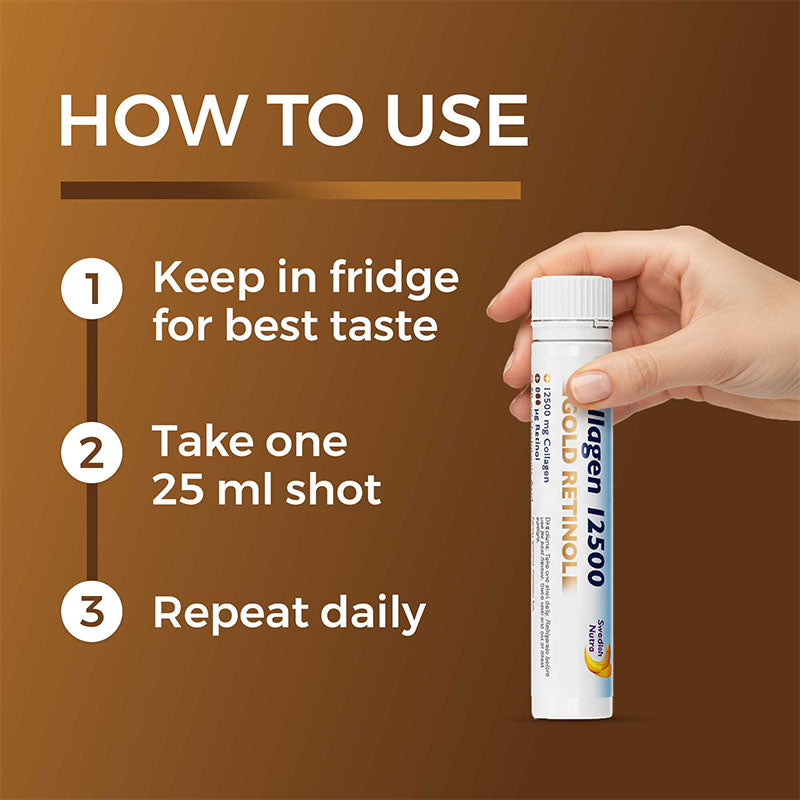 Swedish Nutra - Collagen Gold Retinol Shots